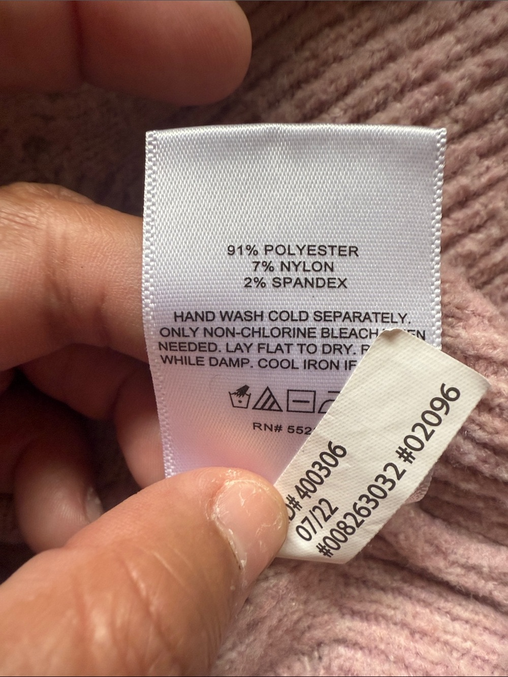 Express Blush Pink Diamond-Textured Button Cardigan size S - Picture 5 of 7